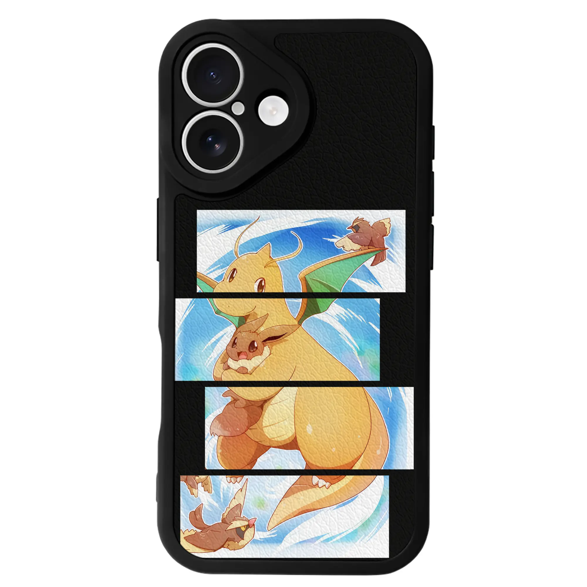 ポケモン グッズ,カイリュー - IPhone 16シリーズ対応 ・ シリコンスマホケース ・ レザー調 ・ 高精度フィット ・ 耐衝撃 ・ ワイヤレス充電対応 ・ 精密カット